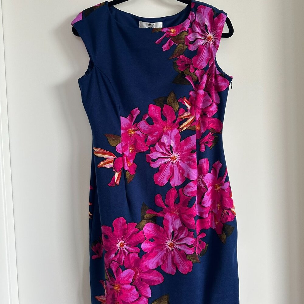 Wisp Petites Sleeveless Floral Sheath Dress – Size 10P